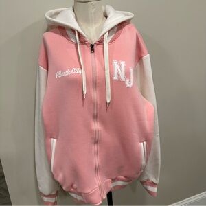 OCEAN BEACH SPORTSWEAR Zip Hoodie Atlantic City NJ Souvenir Size XL New